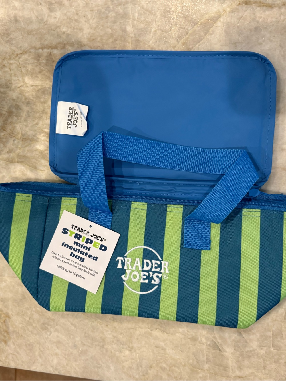 Trader Joe’s Mini Insulated Striped Cooler